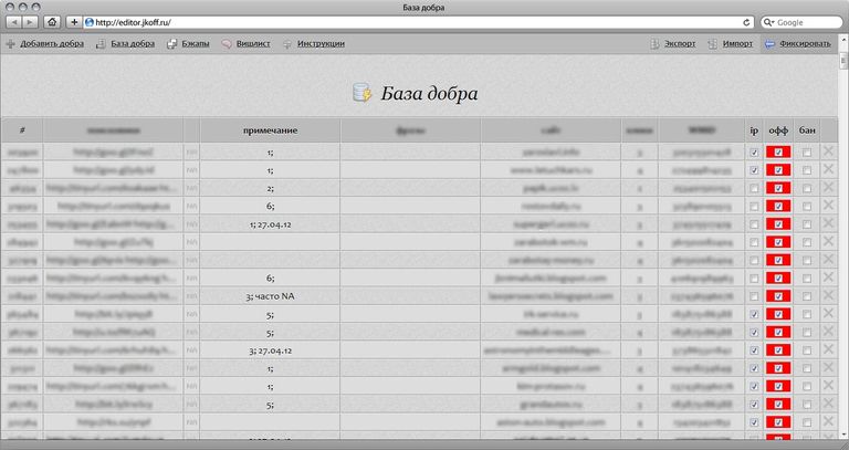 How looks cerber site in 2010